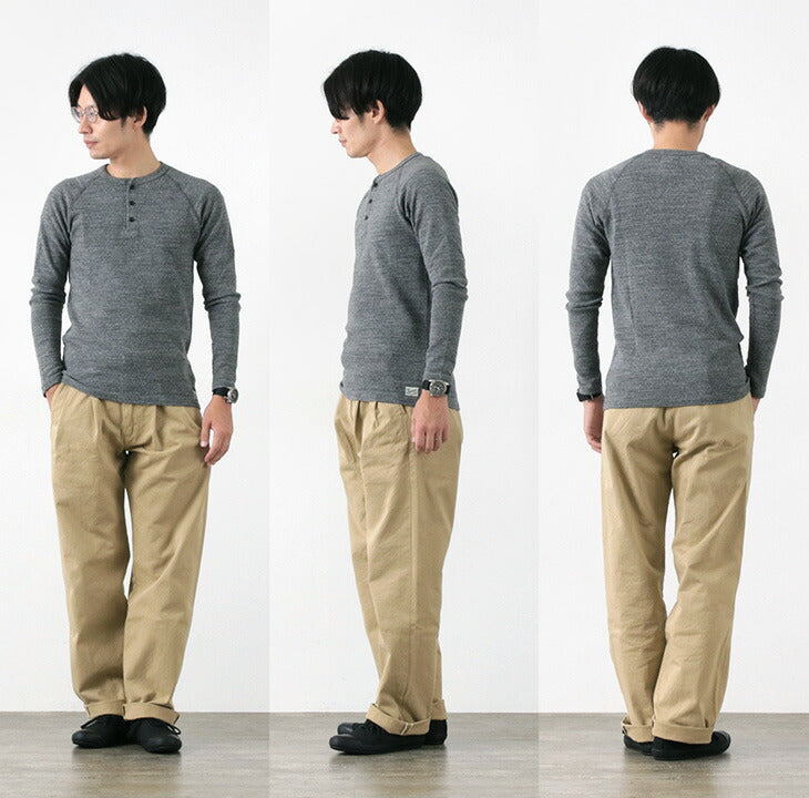 Kepani / Henley Neck长袖T恤