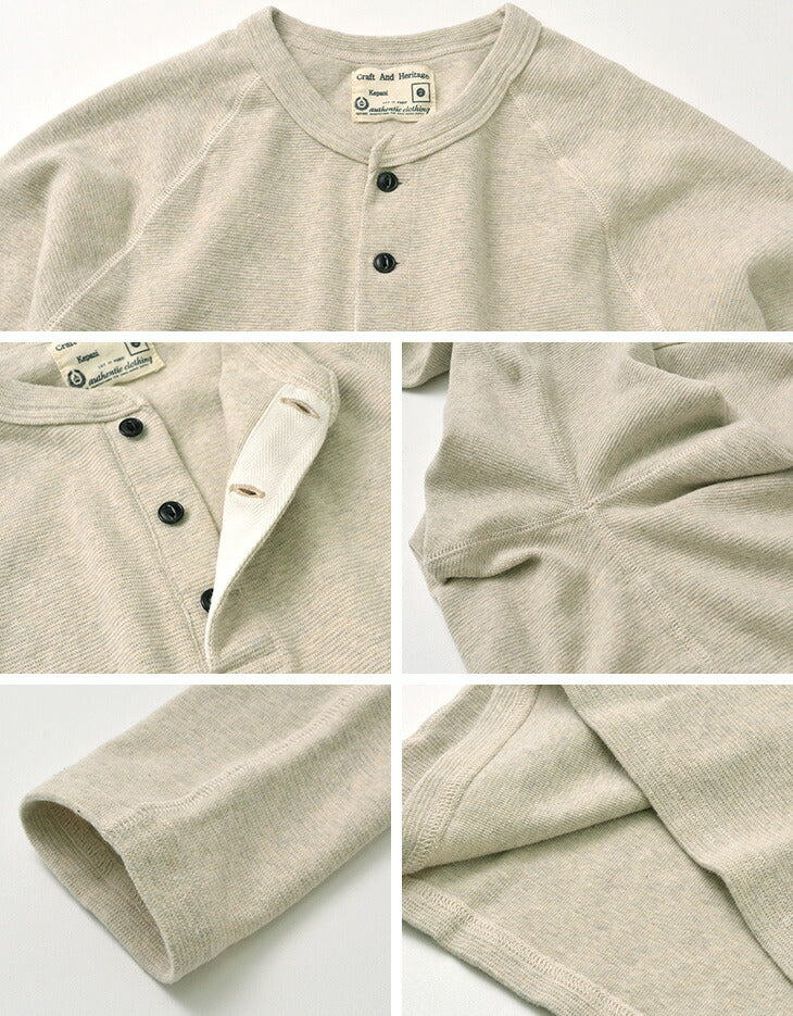 Kepani / Henley Neck长袖T恤