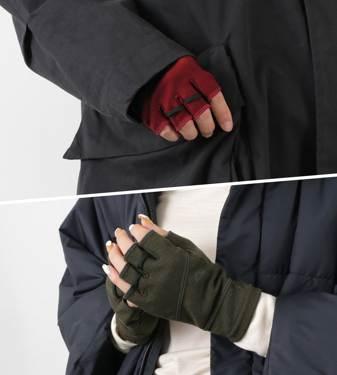 Guantes de medio dedo de agarre / hobo