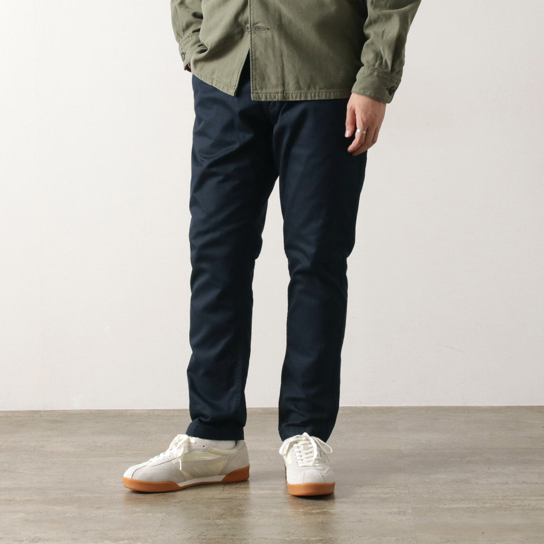 日本蓝色牛仔裤 / RJB1610 40/3 高支斜纹宽锥形复古斜纹棉布裤