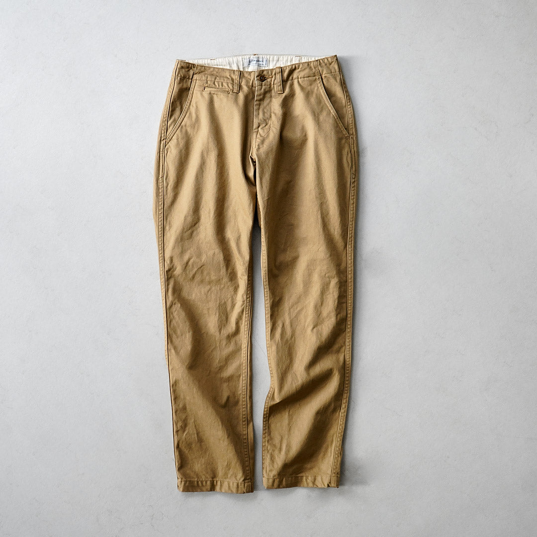 JEANS AZULES JAPONESES / RJB1610 40/3 Chinos vintage cónicos anchos de sarga de conteo alto