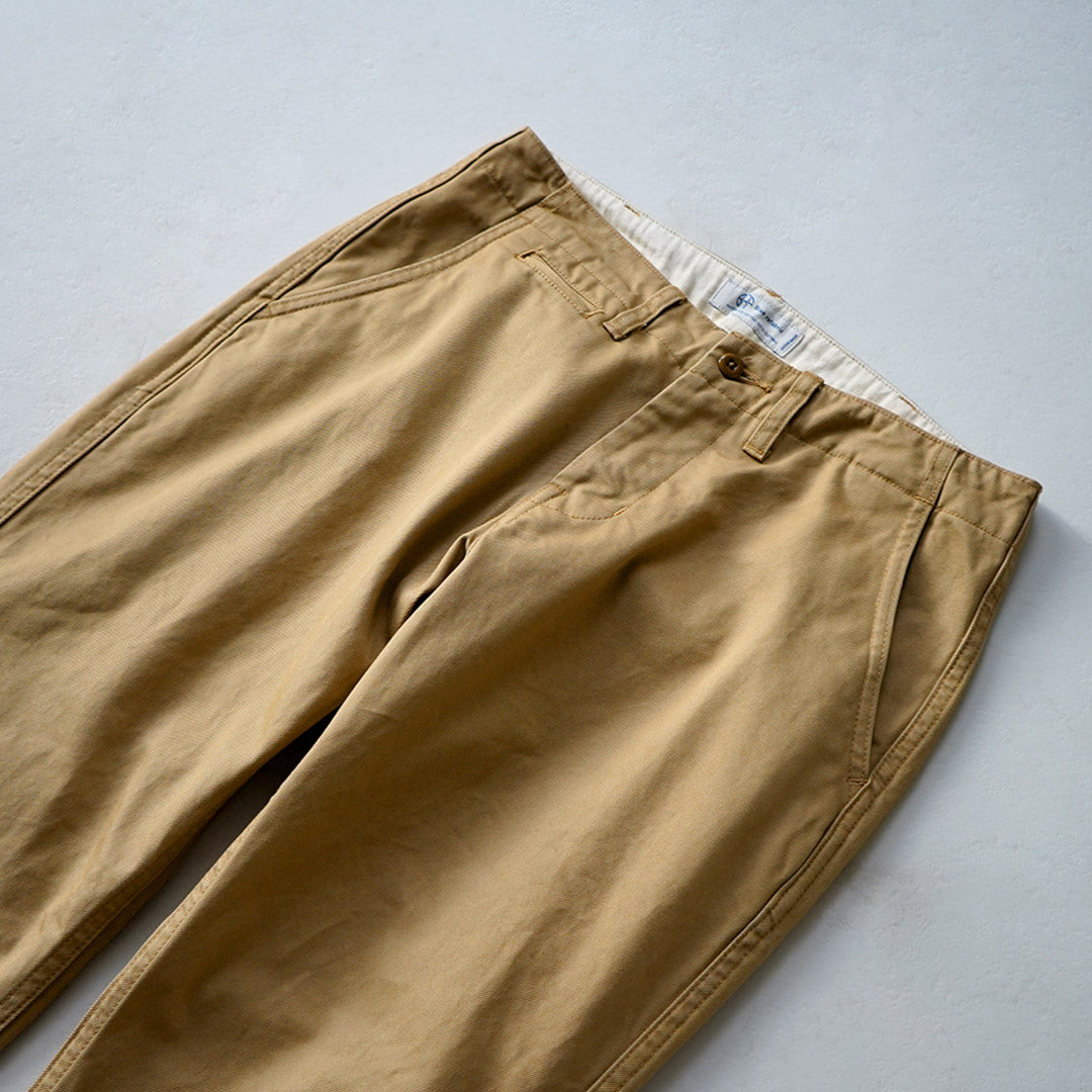 JEANS AZULES JAPONESES / RJB1610 40/3 Chinos vintage cónicos anchos de sarga de conteo alto