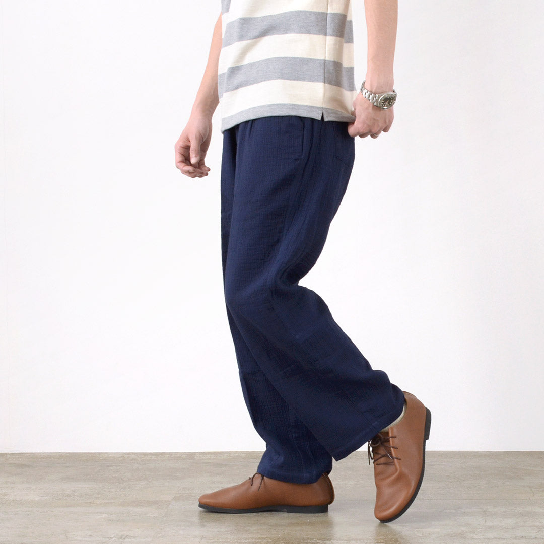 SLOW HANDS / Triple gauze tuck work trousers