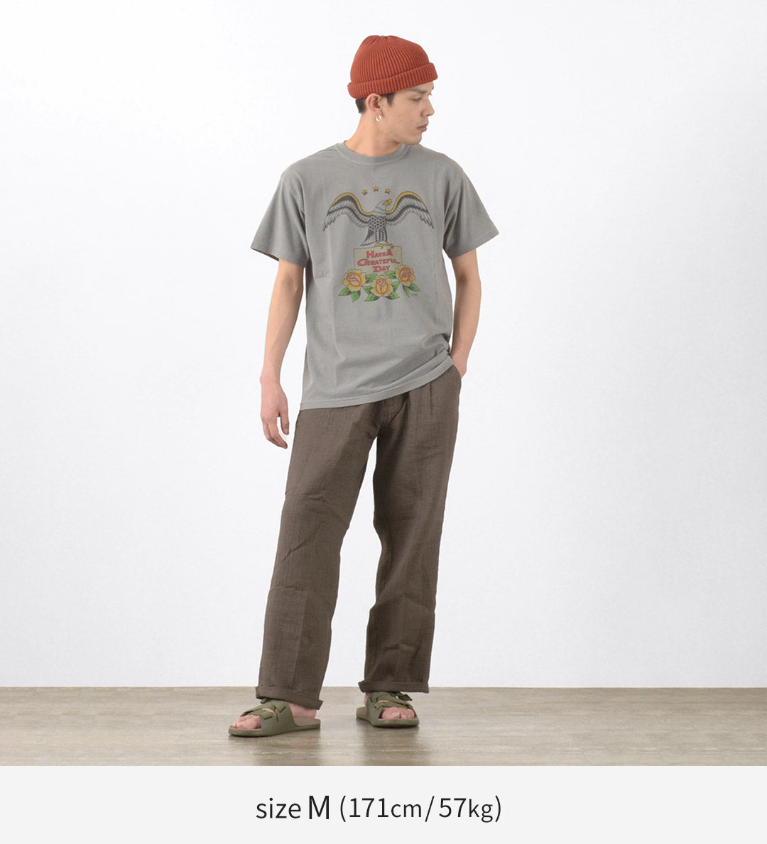 SLOW HANDS / Triple gauze tuck work trousers