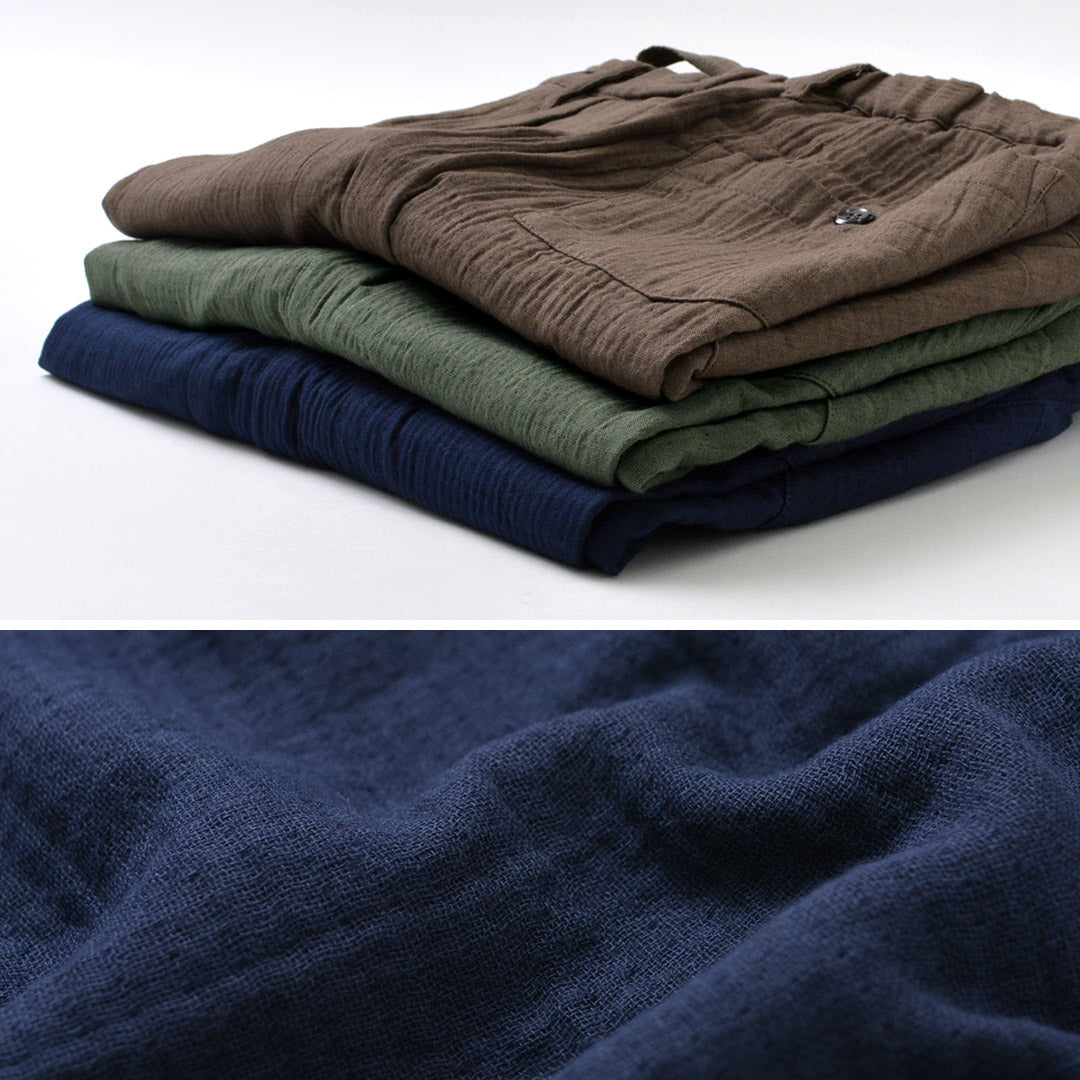 SLOW HANDS / Triple gauze tuck work trousers