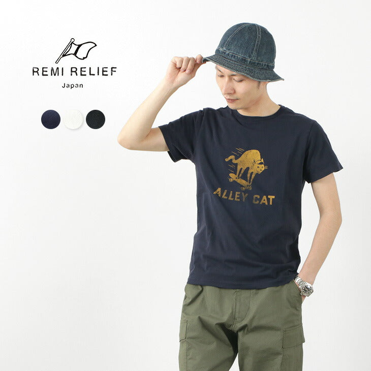 REMI RELIEF / LW processed T-shirt (ALLEY CAT)