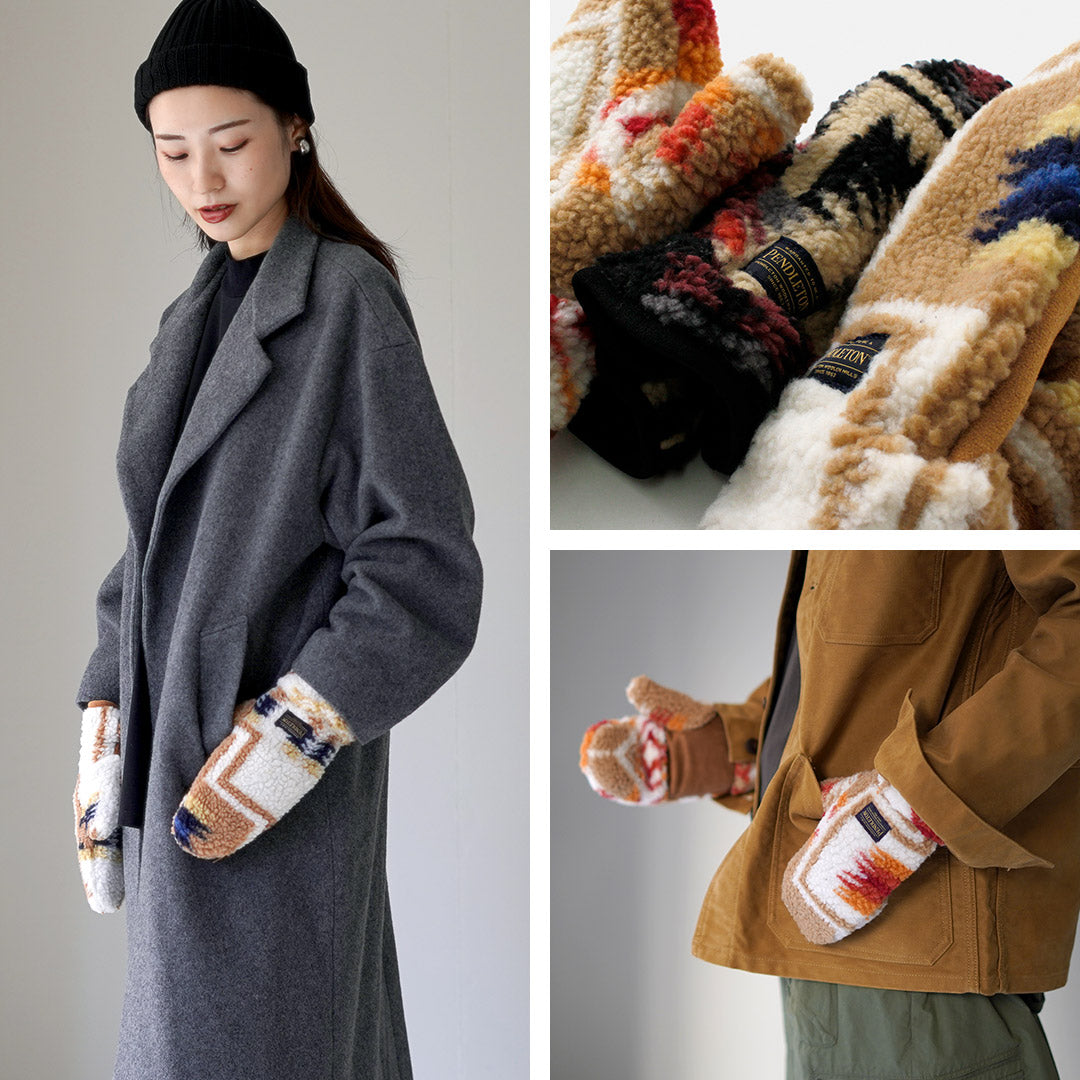 Pendleton / Boa Mittens