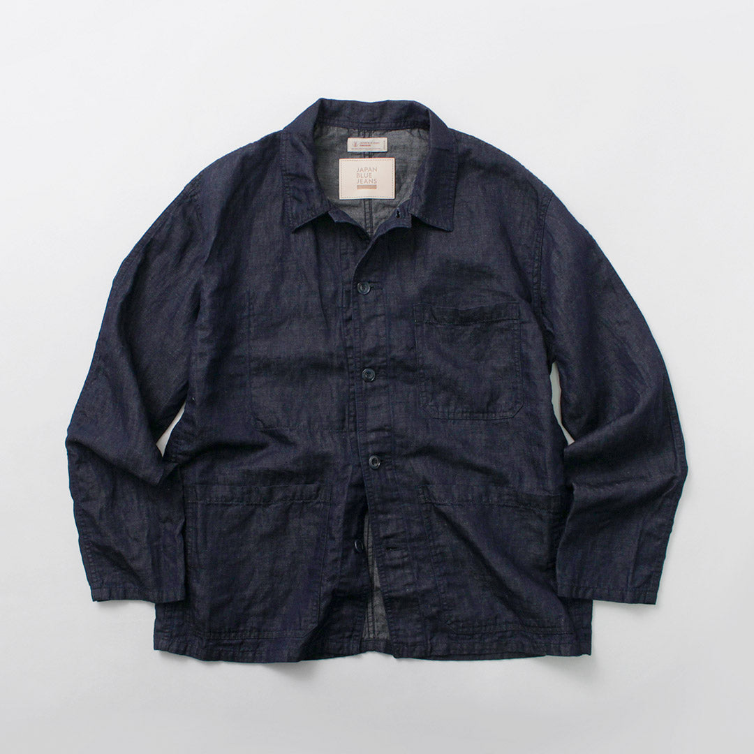 JAPAN BLUE JEANS / RJB7070 Cotton Linen Denim French Coverall Jacket