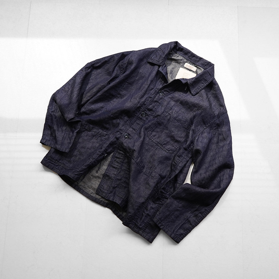 JAPAN BLUE JEANS / RJB7070 Cotton Linen Denim French Coverall Jacket