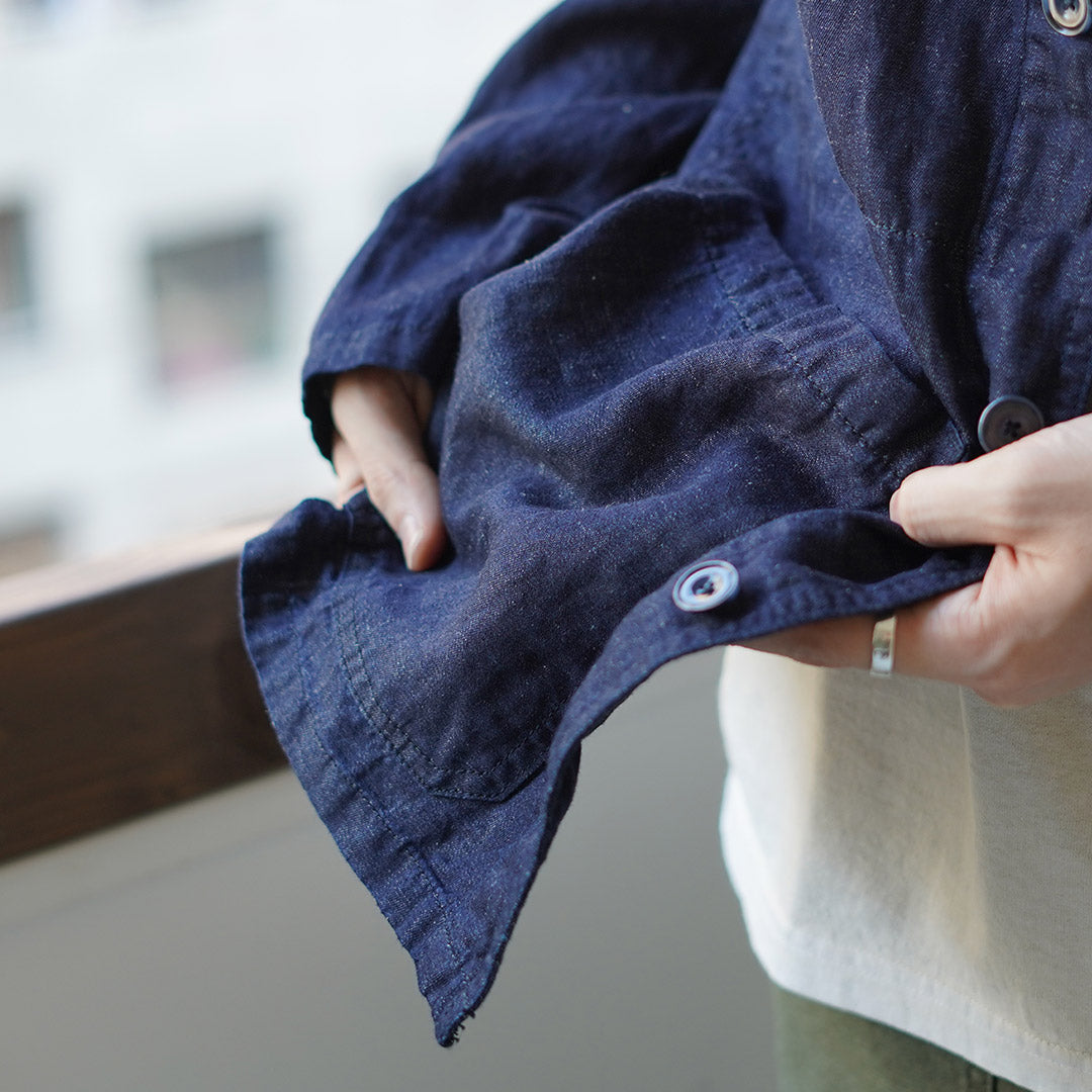 JAPAN BLUE JEANS / RJB7070 Cotton Linen Denim French Coverall Jacket
