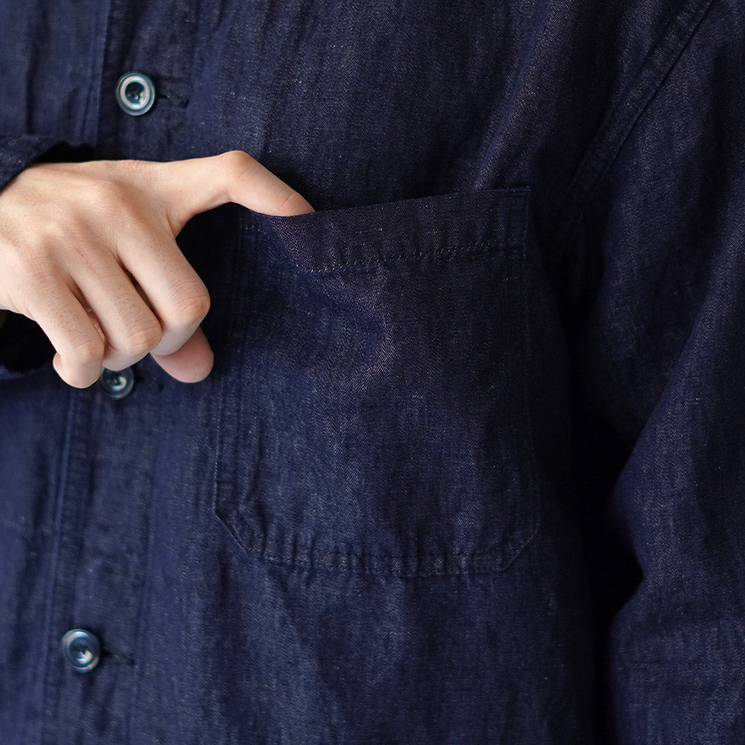 JAPAN BLUE JEANS / RJB7070 Cotton Linen Denim French Coverall Jacket