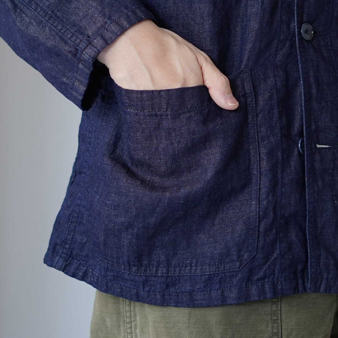 JAPAN BLUE JEANS / RJB7070 Cotton Linen Denim French Coverall Jacket