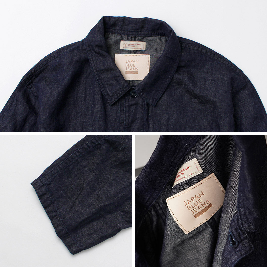 JAPAN BLUE JEANS / RJB7070 Cotton Linen Denim French Coverall Jacket
