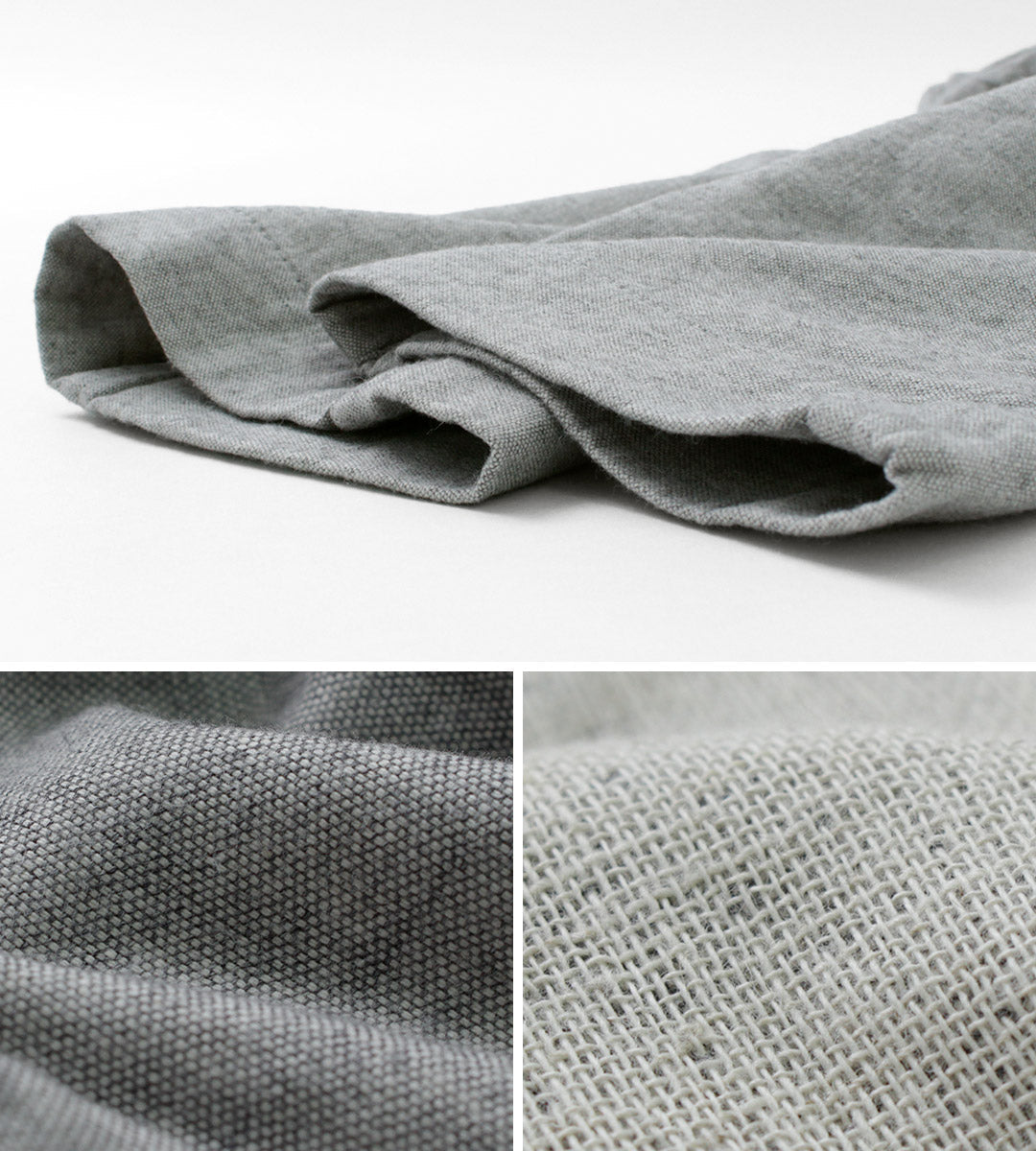 FOB FACTORY / F0513 Cotton Linen Double Weave Chambray Pants
