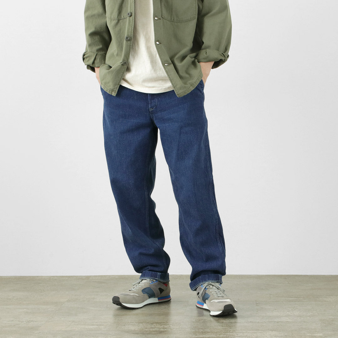 FOB Factory / F0511 WW2 Denim Deck pantalons utilisés finis
