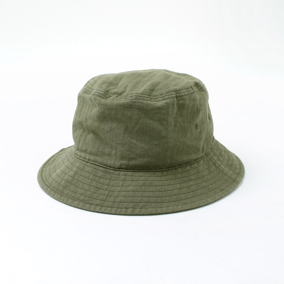 HIGHER / Vintage Herringbone Bucket Hat