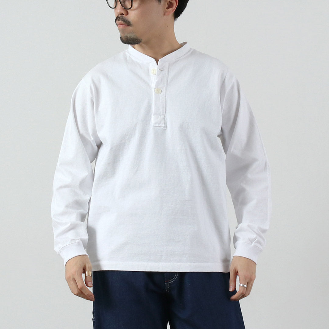 GOOD ON / T-shirt Henley lourd à manches longues