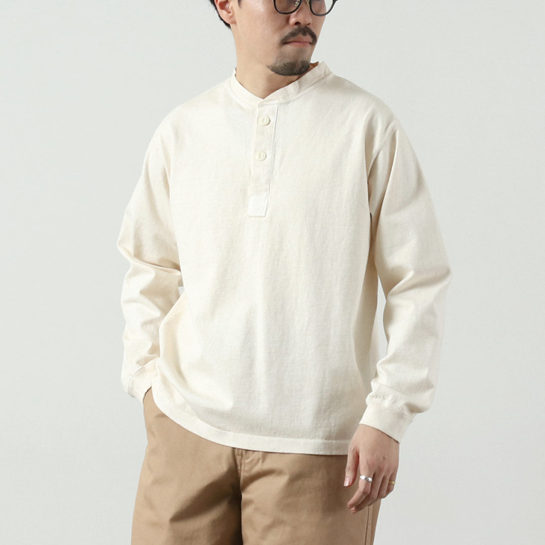 GOOD ON / T-shirt Henley lourd à manches longues