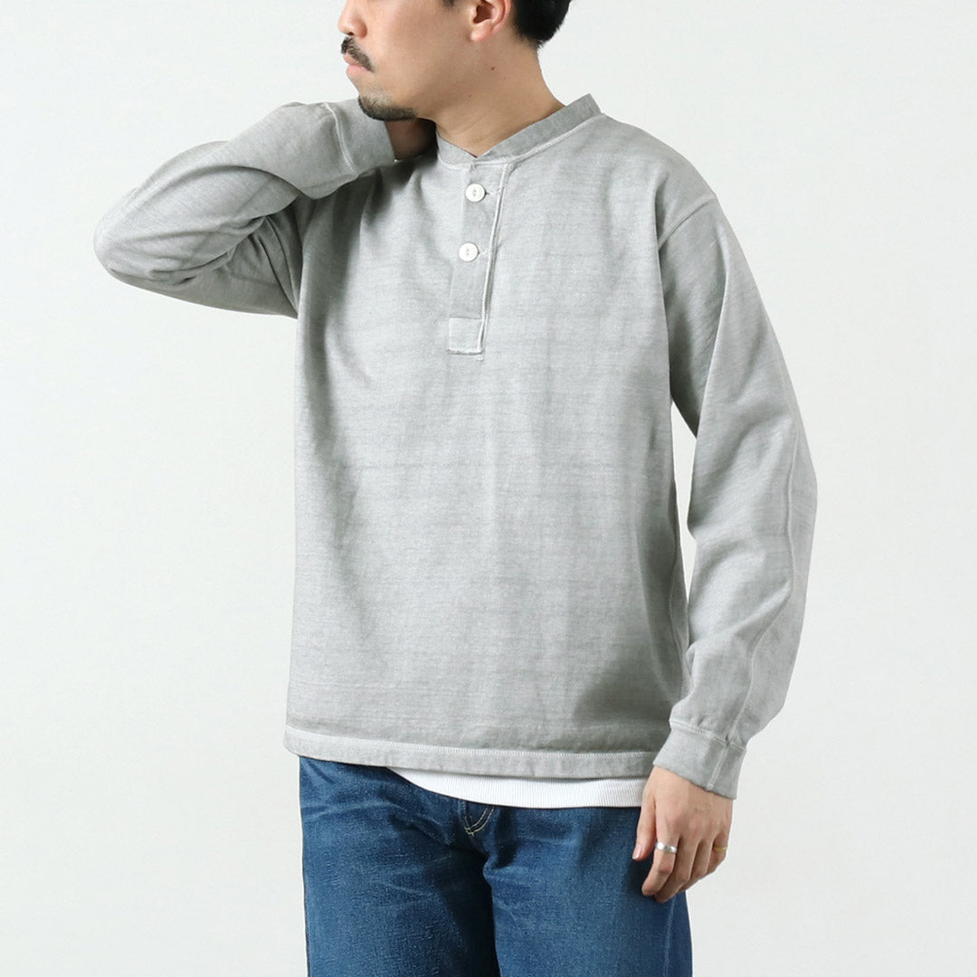 GOOD ON / T-shirt Henley lourd à manches longues