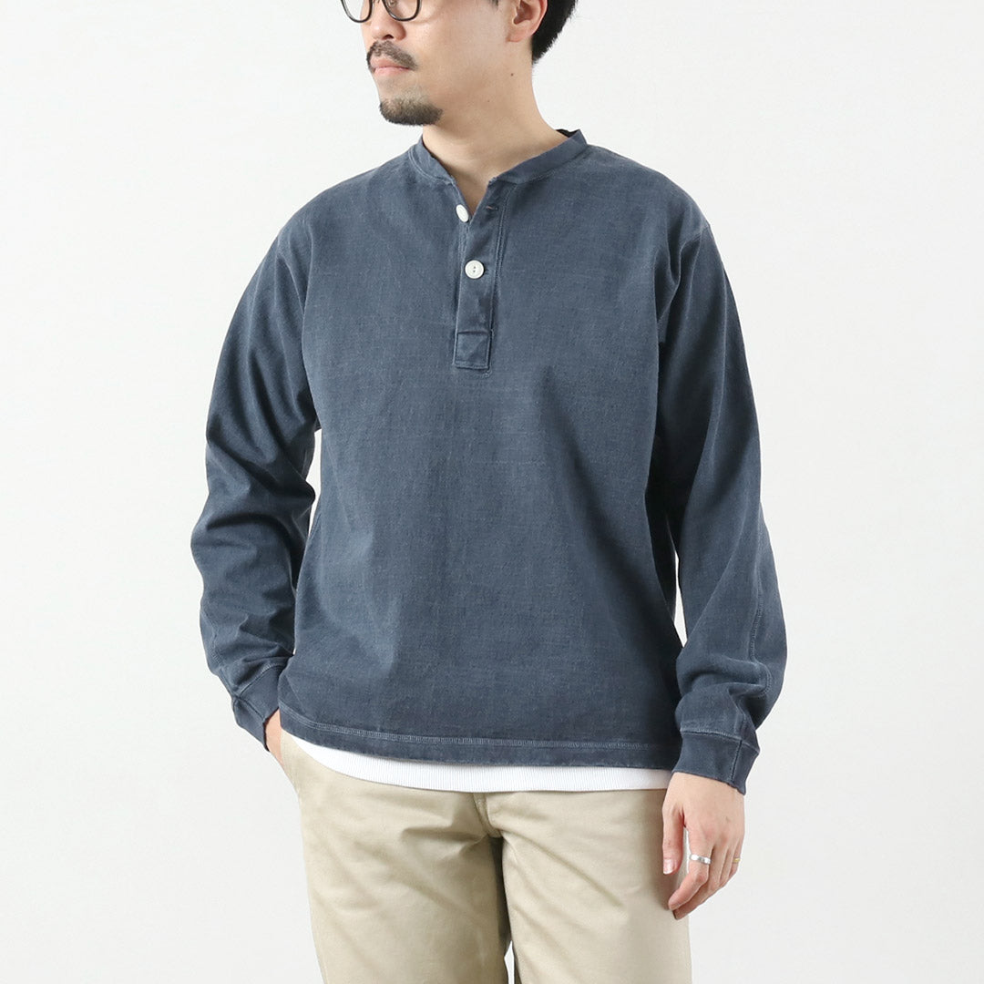 GOOD ON / T-shirt Henley lourd à manches longues