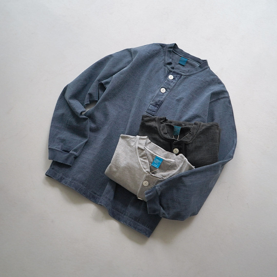 GOOD ON / T-shirt Henley lourd à manches longues