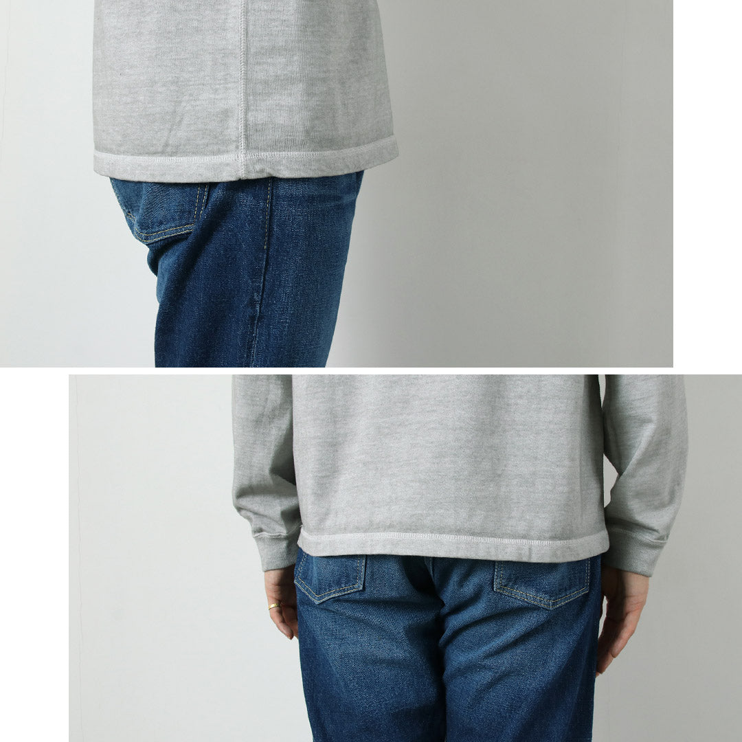 GOOD ON / T-shirt Henley lourd à manches longues