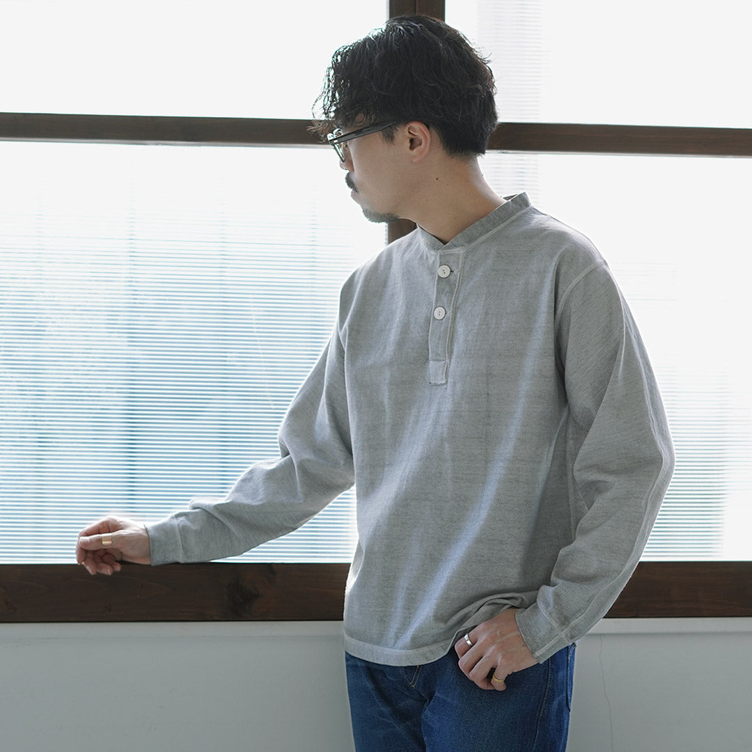 GOOD ON / T-shirt Henley lourd à manches longues