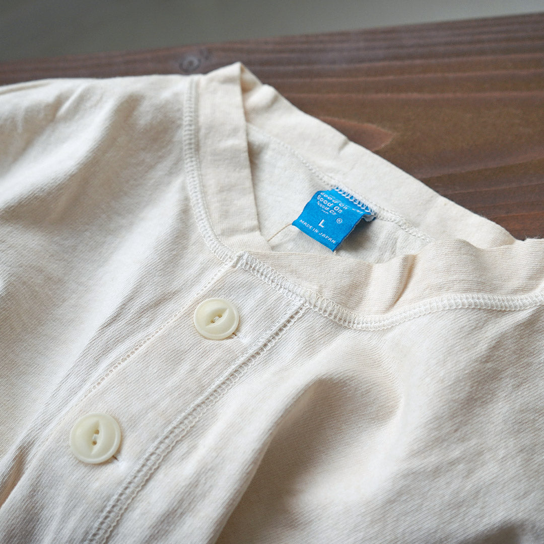 GOOD ON / T-shirt Henley lourd à manches longues