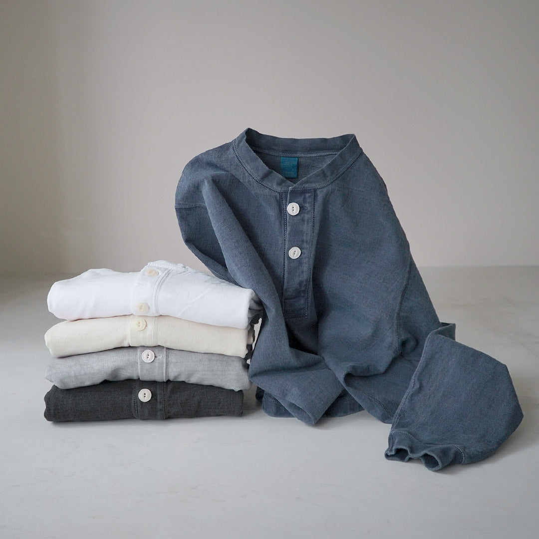 GOOD ON / T-shirt Henley lourd à manches longues