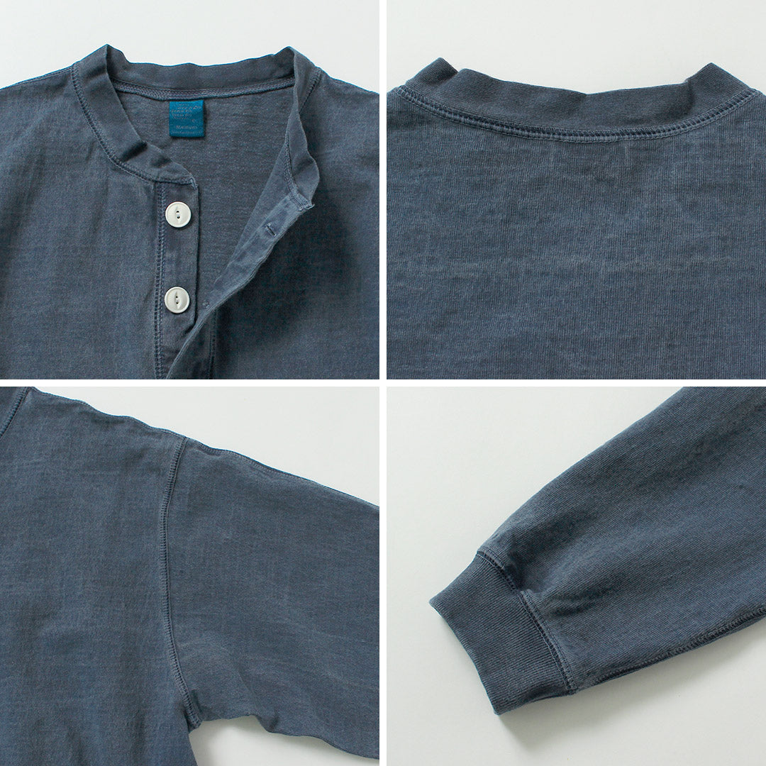 GOOD ON / T-shirt Henley lourd à manches longues