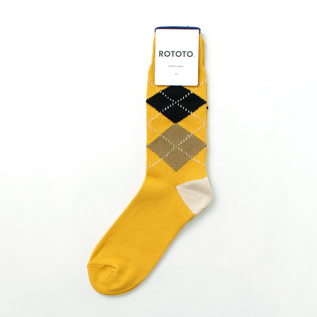 ROTOTO / Argyle Crew Socks