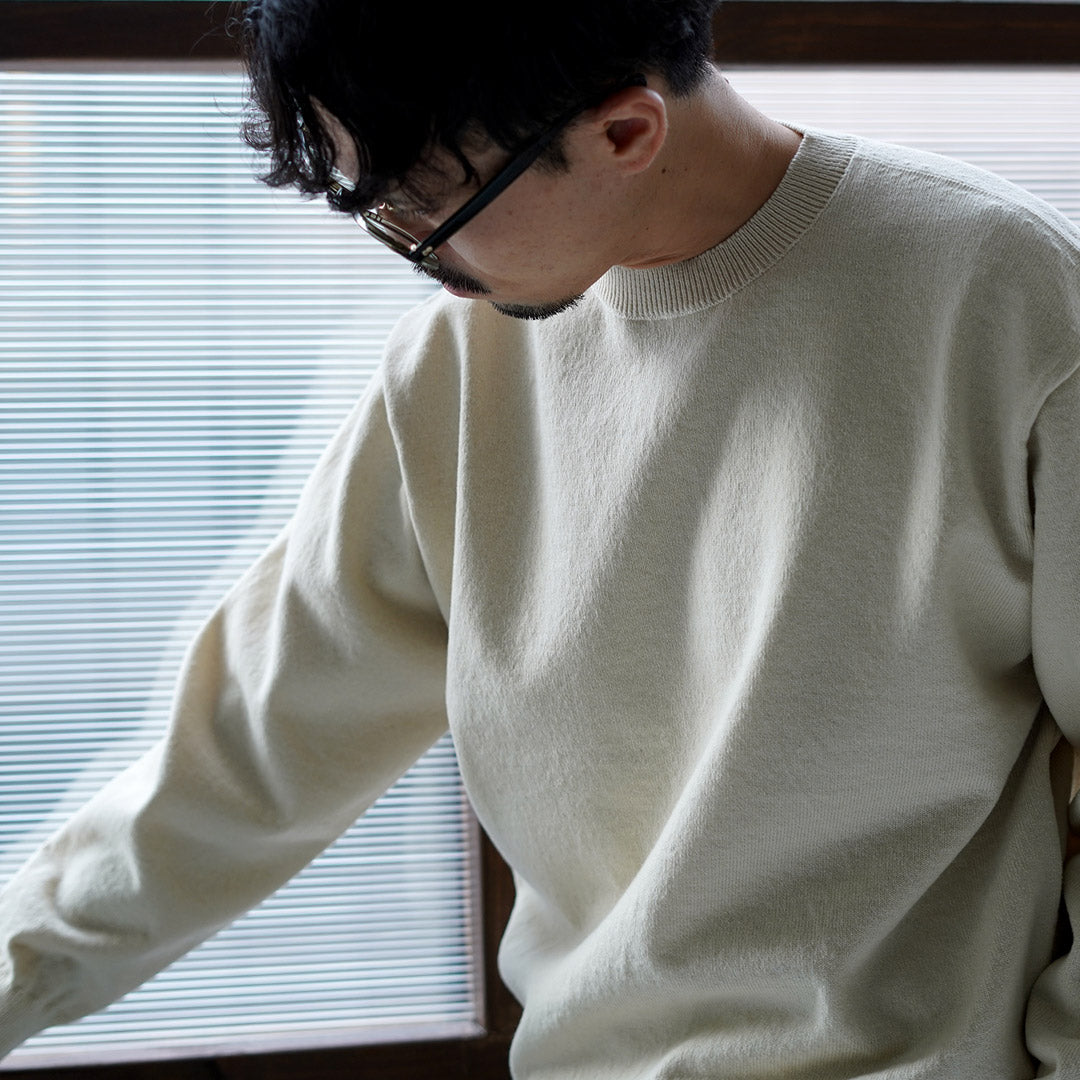 YONETOMI NEW BASIC / Rigid Cashmere Knit Pullover