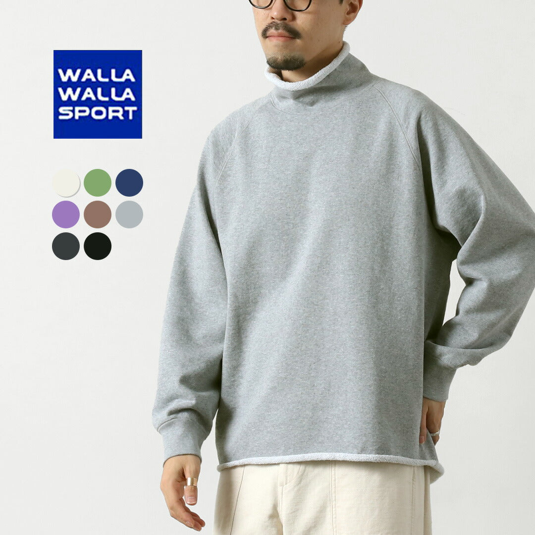 WALLA WALLA SPORT / 13oz Roll Neck Turtleneck Sweatshirt