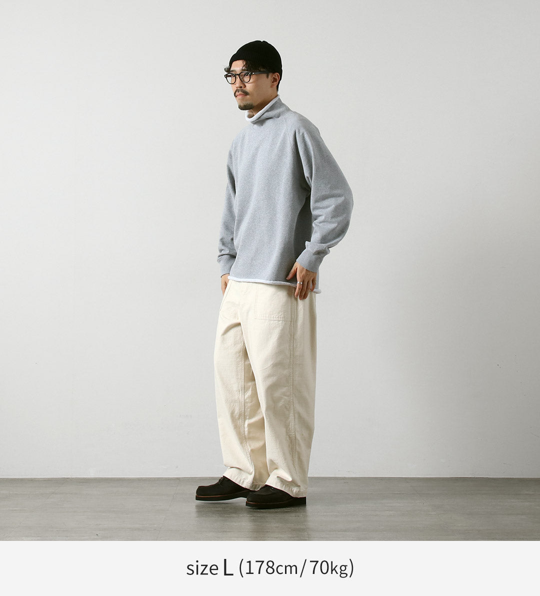 WALLA WALLA SPORT / 13oz Roll Neck Turtleneck Sweatshirt