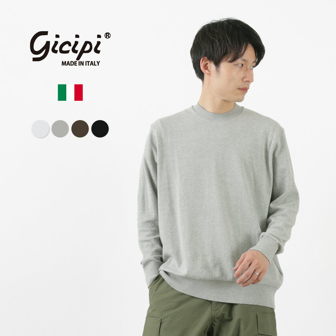 GICIPI / Riccio Riccio Crew Neck Relaxed Fit Long Sleeve Knit Sewn