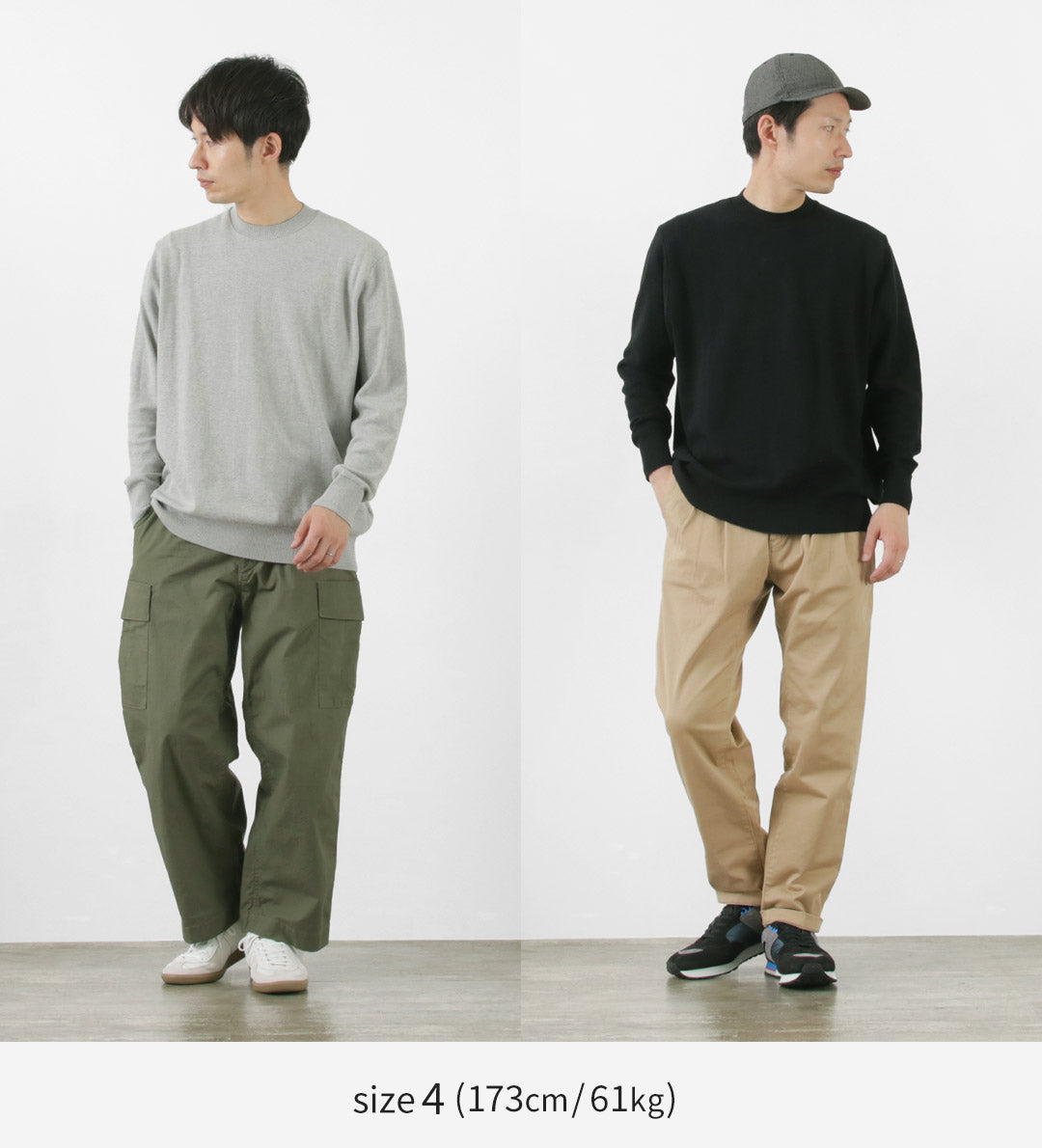 GICIPI / Riccio Riccio Crew Neck Relaxed Fit Long Sleeve Knit Sewn
