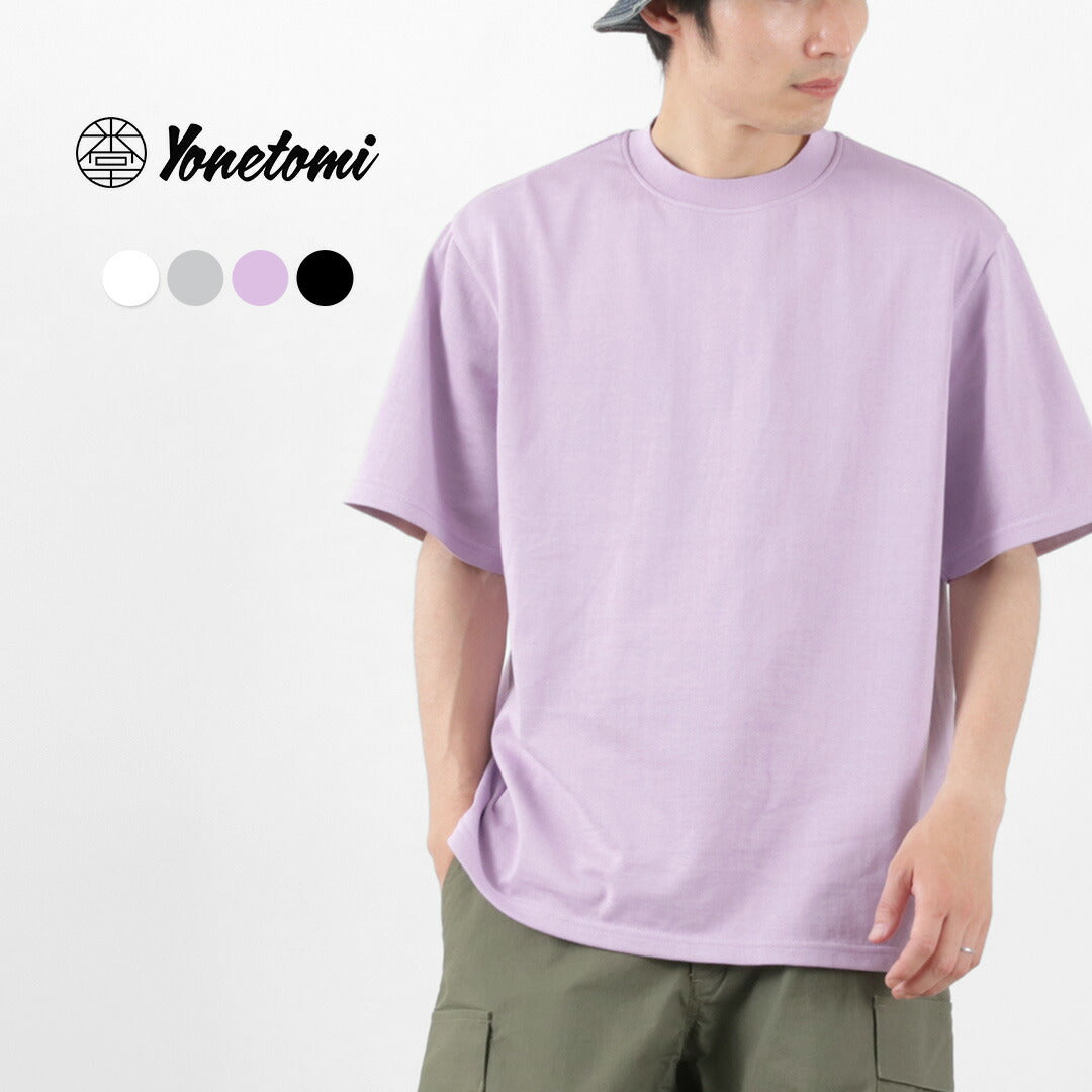 YONETOMI NEW BASIC / Side Round Body Knitted T-shirt