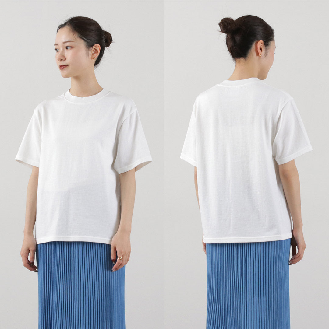 YONETOMI NEW BASIC / Side Round Body Knitted T-shirt