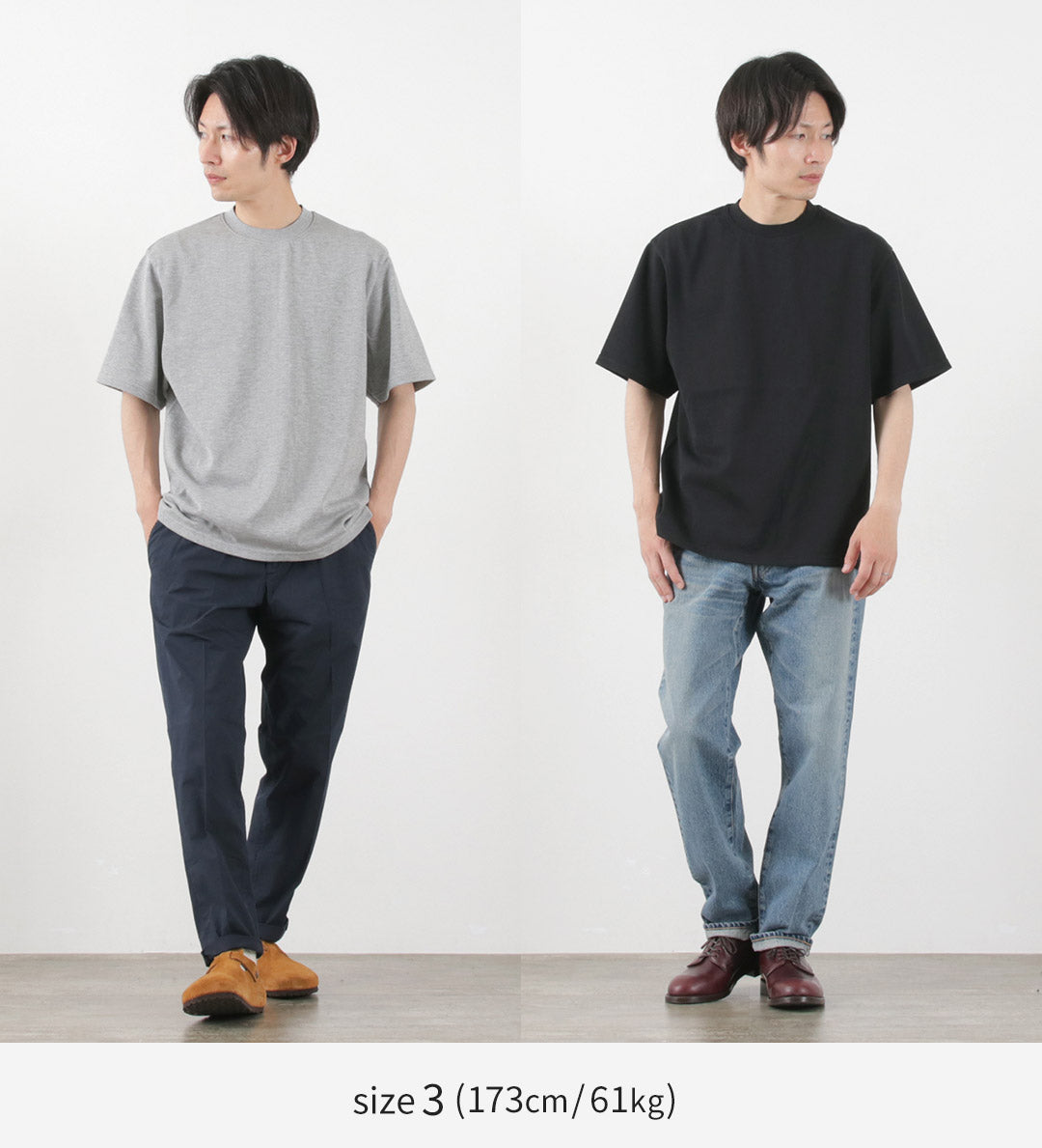 YONETOMI NEW BASIC / Side Round Body Knitted T-shirt