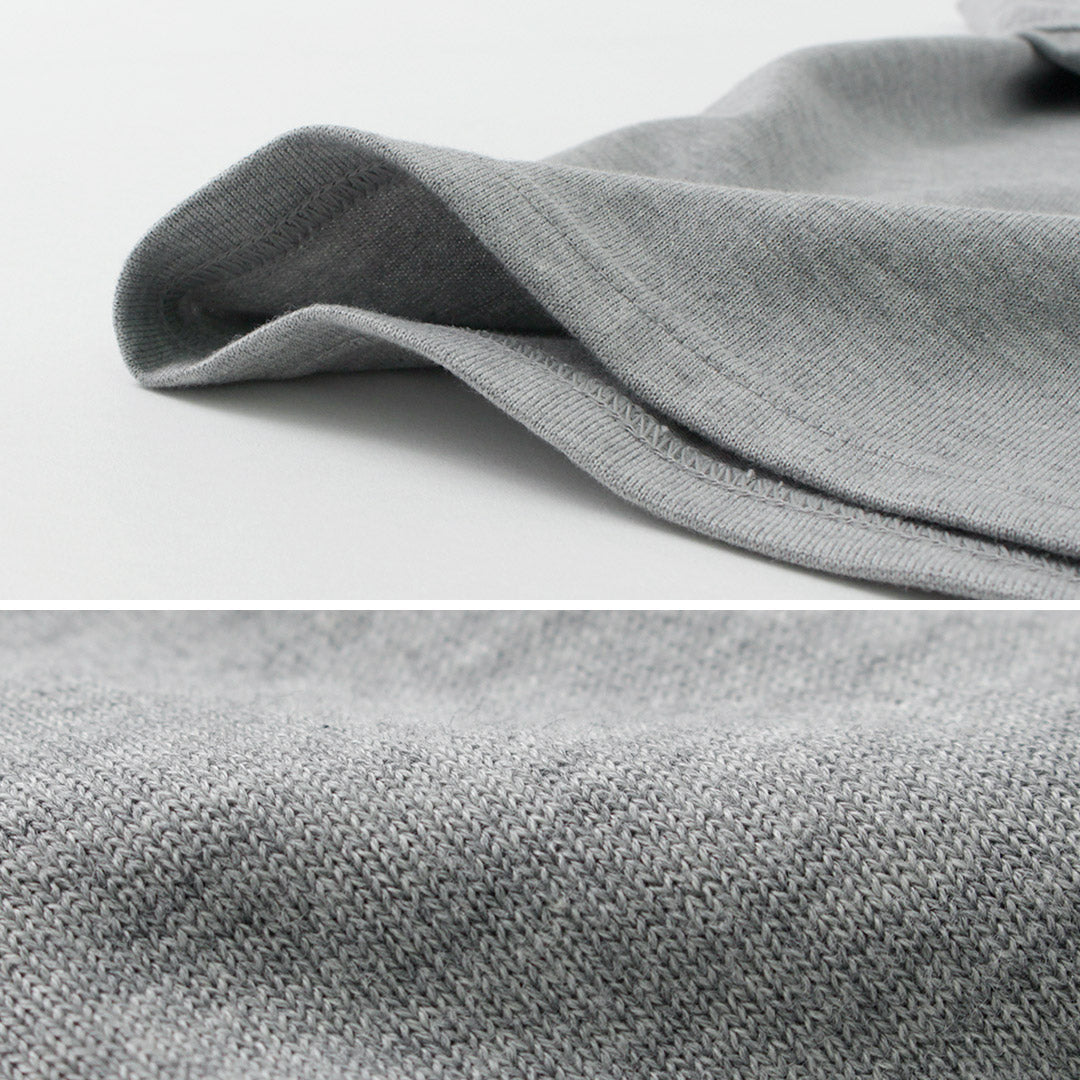YONETOMI NEW BASIC / Side Round Body Knitted T-shirt
