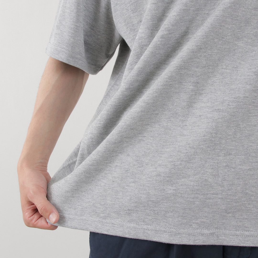 YONETOMI NEW BASIC / Side Round Body Knitted T-shirt