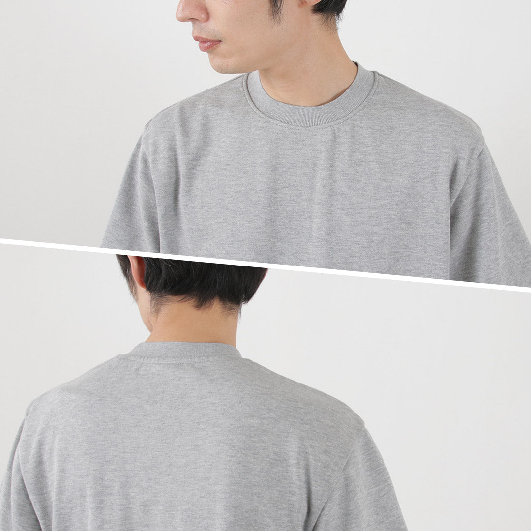 YONETOMI NEW BASIC / Side Round Body Knitted T-shirt