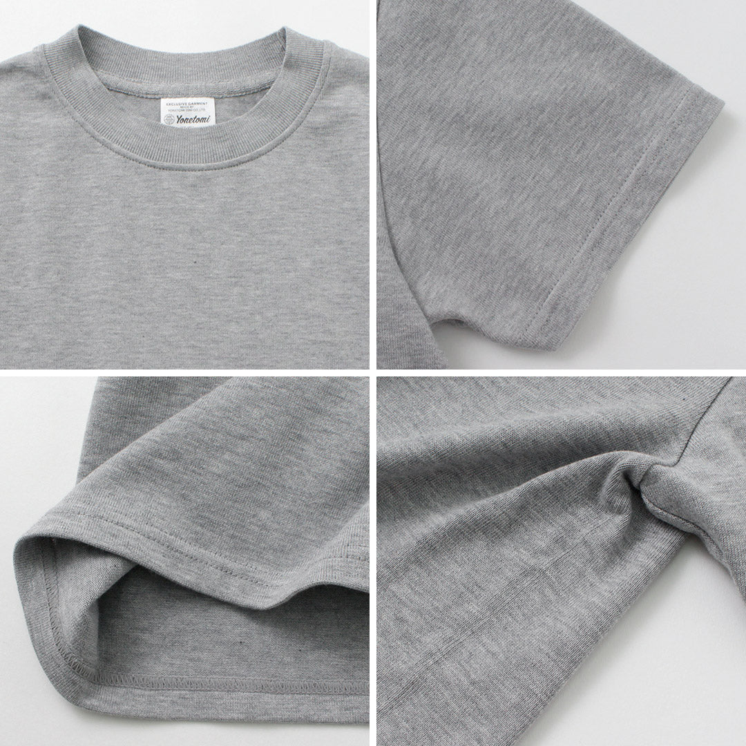 YONETOMI NEW BASIC / Side Round Body Knitted T-shirt