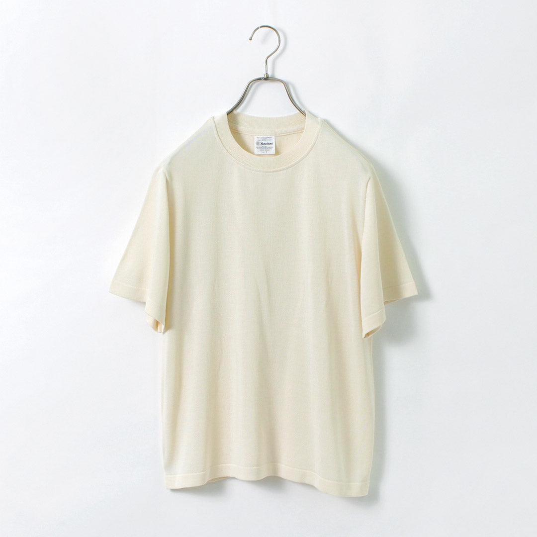 YONETOMI NEW BASIC / Heavy Weight Silk Knit T-Shirt