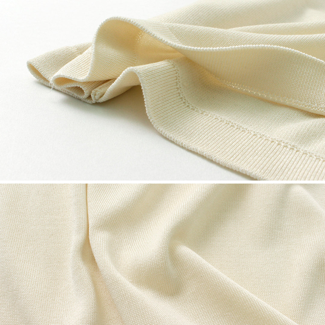 YONETOMI NEW BASIC / Heavy Weight Silk Knit T-Shirt