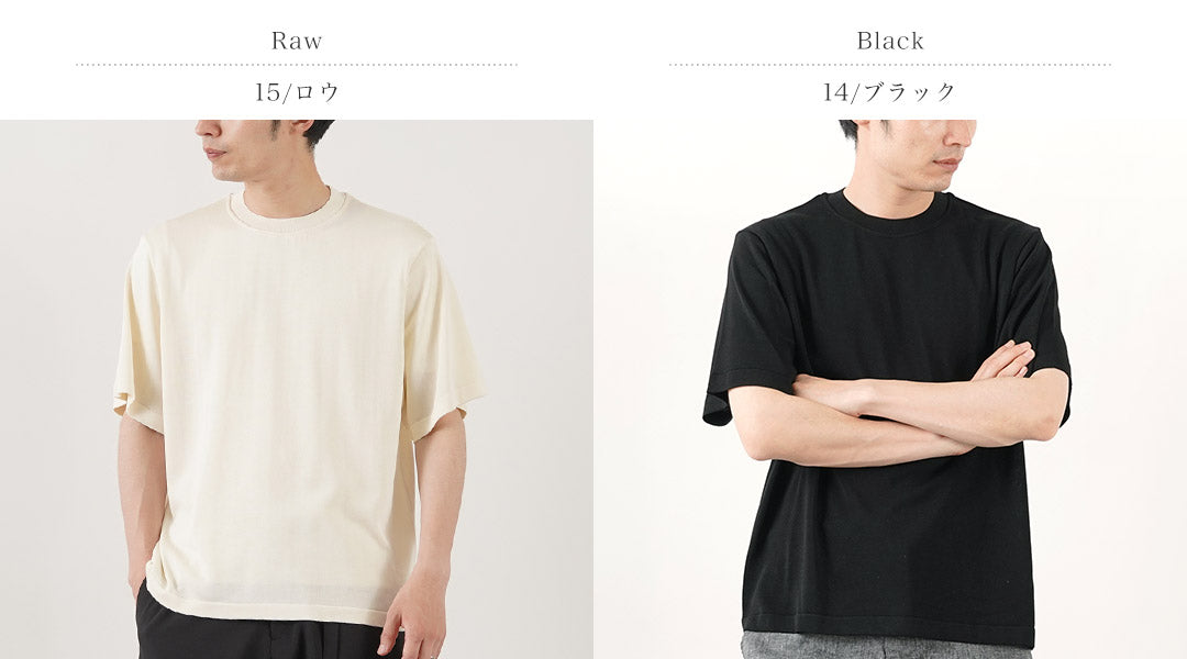 YONETOMI NEW BASIC / Heavy Weight Silk Knit T-Shirt
