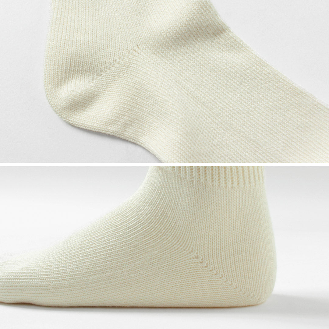 ROTOTO / Organic Daily 3 Pack Rib Crew Socks