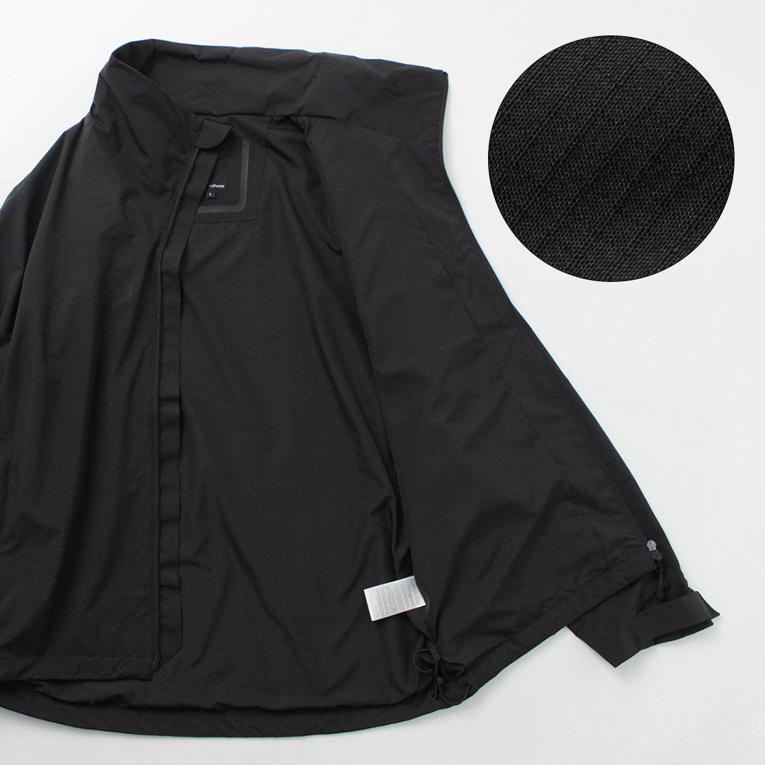 +Phenix / Stand-up Collar Shell Jacket