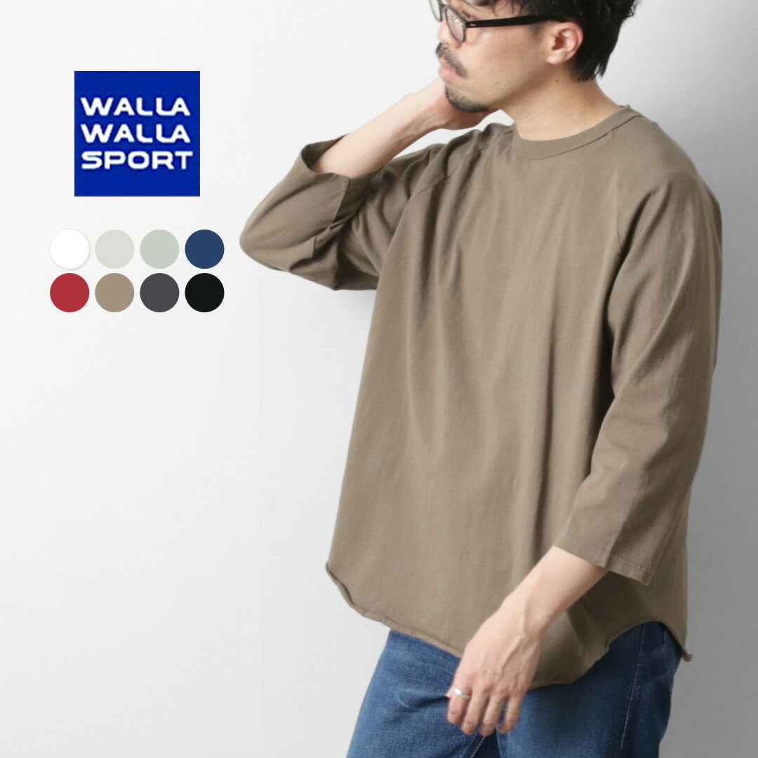 WALLA WALLA SPORT / 3/4 Sleeve Baseball T-Shirt Solid