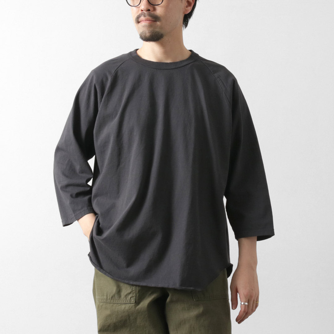 WALLA WALLA SPORT / 3/4 Sleeve Baseball T-Shirt Solid